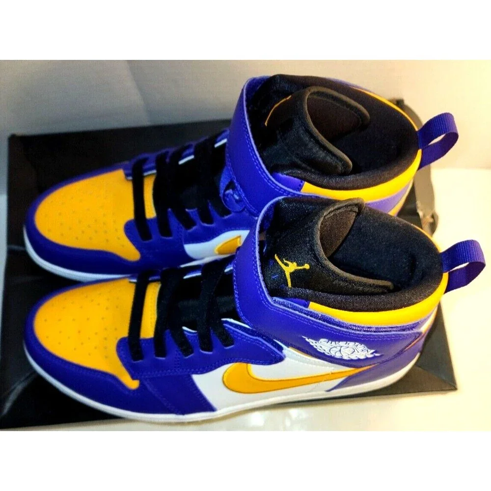 Jordan 1 High Fly Ease Lakers 2022 Size 10.5
